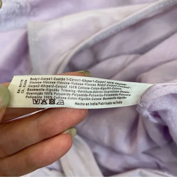 Free People Jezebel Relaxed Elegant Lilac Bodysuit - Picture 6 of 8